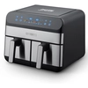 Image de Kitchencook - Double friteuse inox 9L airflow noire OS