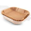 Image de Kitchencook - Moules Jetables Cuisson Pour Air Fryer Airfry Paper 20 marron - 20x20x4.5 cm OS