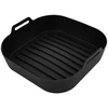 Image de NUFRY - Panier en silicone carré Silipot Square noir - 21x21x6 cm OS
