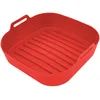Image de NUFRY - Panier en silicone carré rouge - 21x21x6 cm OS