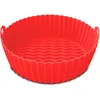 Image de NUFRY - 2 Moules en silicone ronds rouge - 20x20x6.6 cm OS