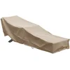 Image de GREEN CLUB Housse De Protection pour Chaise Longue transat de Jardin Haute Qualité Polyester doublée PVC L 205 x l 70 x h 60 cm Couleur Beige