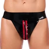 Image de XRUB Latex Jockstrap en latex XRUB avec Zip Noir-Rouge