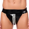 Image de XRUB Latex Jockstrap en latex XRUB avec Zip Noir-Blanc
