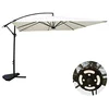 Image de CONCEPT USINE Parasol Déporté LED SOLENZARA Écru 3x3 m Lampe Centrale