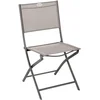Image de Chaise de Jardin Pliable Modula - Acier et Polyester - Taupe et Gris