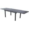 Image de Hespéride Table de Jardin Extensible 10 Personnes Piazza - L. 135/270 cm - Noir Graphite