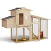 Image de IDMarket - Poulailler Comfort avec pondoir en Bois