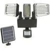 Image de IDMarket - Projecteur Solaire 3 têtes 178 LED détecteur de Mouvement