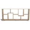 Image de IDMarket - Étagère à Double Position Tania Bois Imitation hêtre L.161 cm