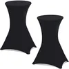 Image de IDMarket - Lot de 2 Housses Noires pour Table Haute Pliante 105 CM