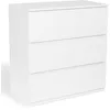 Image de IDMarket - Commode 3 tiroirs TOMI 78 cm Bois Blanc