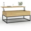Image de IDMarket - Table Basse Plateau relevable rectangulaire Detroit Design Industriel