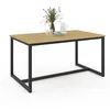 Image de IDMarket - Table à Manger Rectangle Detroit 8 Personnes Design Industriel 150 cm