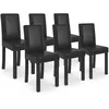 Image de IDMarket - Lot de 6 chaises Hannah Noires pour Salle à Manger