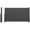 Image de IDMarket - Paravent extérieur rétractable 160 x 400 CM Gris Anthracite Store latéral