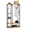 Image de IDMarket - Dressing penderie étagères L. 90 cm Detroit Design Industriel