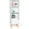 Image de IDMarket - Bibliothèque étagère Emmie scandinave Blanc