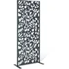 Image de IDMarket - Panneau décoratif Universel 160 x 60 CM Flower Gris