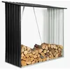 Image de IDMarket - Abri de Stockage 2 m³ Gris en Acier galvanisé pour bûches