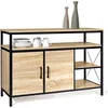 Image de IDMarket - Buffet Bas 2 Portes 100 cm Detroit Design Industriel