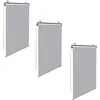 Image de IDMarket - Lot de 3 Stores enrouleurs L.124 x H. 225 CM pour pergola Gris Clair