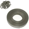 Image de IDMarket - Kit de lamelles occultantes PVC gris clair L.60 M pour panneau grillagé