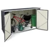 Image de IDMarket - Abri de Jardin en métal verrouillable Multi-Rangement pour Stockage vélos, Outils, poubelles