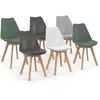 Image de IDMarket - Lot de 6 scandinaves SARA Mix Color