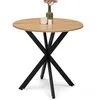 Image de IDMarket - Table à Manger Ronde Alix 4 Personnes 80 cm Pied araignée