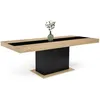 Image de IDMarket - Table à Manger Extensible Rectangle Eden 160-200cm Bois et Noir