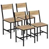 Image de IDMarket - Lot de 4 chaises de Cuisine Detroit Design Industriel