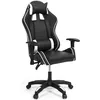 Image de IDMarket - Fauteuil de Gaming Carter accoudoirs 2D pivotants, réglable Hauteur Noir et Blanc