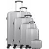 Image de Hero - 4 Valises & Vanity 4 roues simples 75/65/55/46/30 cm Lipari-U grises OS