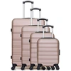 Image de Hero - 4 Valises 4 roues simples Renoso-M 75/65/55/46 cm rose doré OS