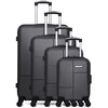 Image de Bluestar - 4 Valises 4 roues Miami 75/65/55/46 cm noires OS