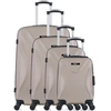 Image de Bluestar - 4 Valises 4 roues simples Garibaldi-M 75/65/55/42 cm beiges OS