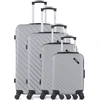 Image de Bluestar - 4 Valises 4 roues simples Cité-M 75/65/55/42 cm grises OS