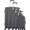 Image de Bluestar - 4 Valises 4 roues simples Miami-M 46/55/65/75 cm gris foncé OS