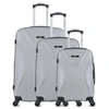 Image de Bluestar - 3 Valises 4 roues simples Garibaldi 55/65/75 cm grises OS