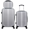 Image de Hero - Lot de 2 Valises weekend, cabine et Vanity L ipari grises OS