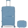 Image de Obago - Valise Rigide Grand Format & Grand Vanity Vela Bleu Clair OS