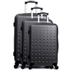 Image de Hero - 3 Valises 4 roues Taurus 50/60/70 cm noires OS