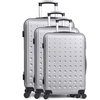 Image de Hero - 3 Valises 4 roues Taurus 50/60/70 cm argentées OS
