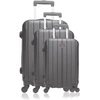 Image de Hero - 3 Valises 4 roues Fogo 49/59/69 cm grises OS