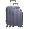 Image de Hero - 3 Valises 4 roues Fogo 49/59/69 cm bleu marine OS