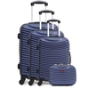 Image de Hero - 3 Valises 4 roues Etna-C 55/65/75 cm & Vanity bleu marine OS