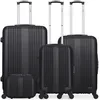 Image de Hero - 3 Valises 4 roues Lipari-C 32/49/59/71 cm & Vanity noirs OS