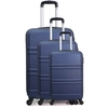 Image de Hero - 3 Valises 4 roues Utah 49/59/71 cm bleu marine OS