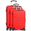 Image de Hero - 3 Valises 4 roues Taurus 50/60/70 cm rouges OS